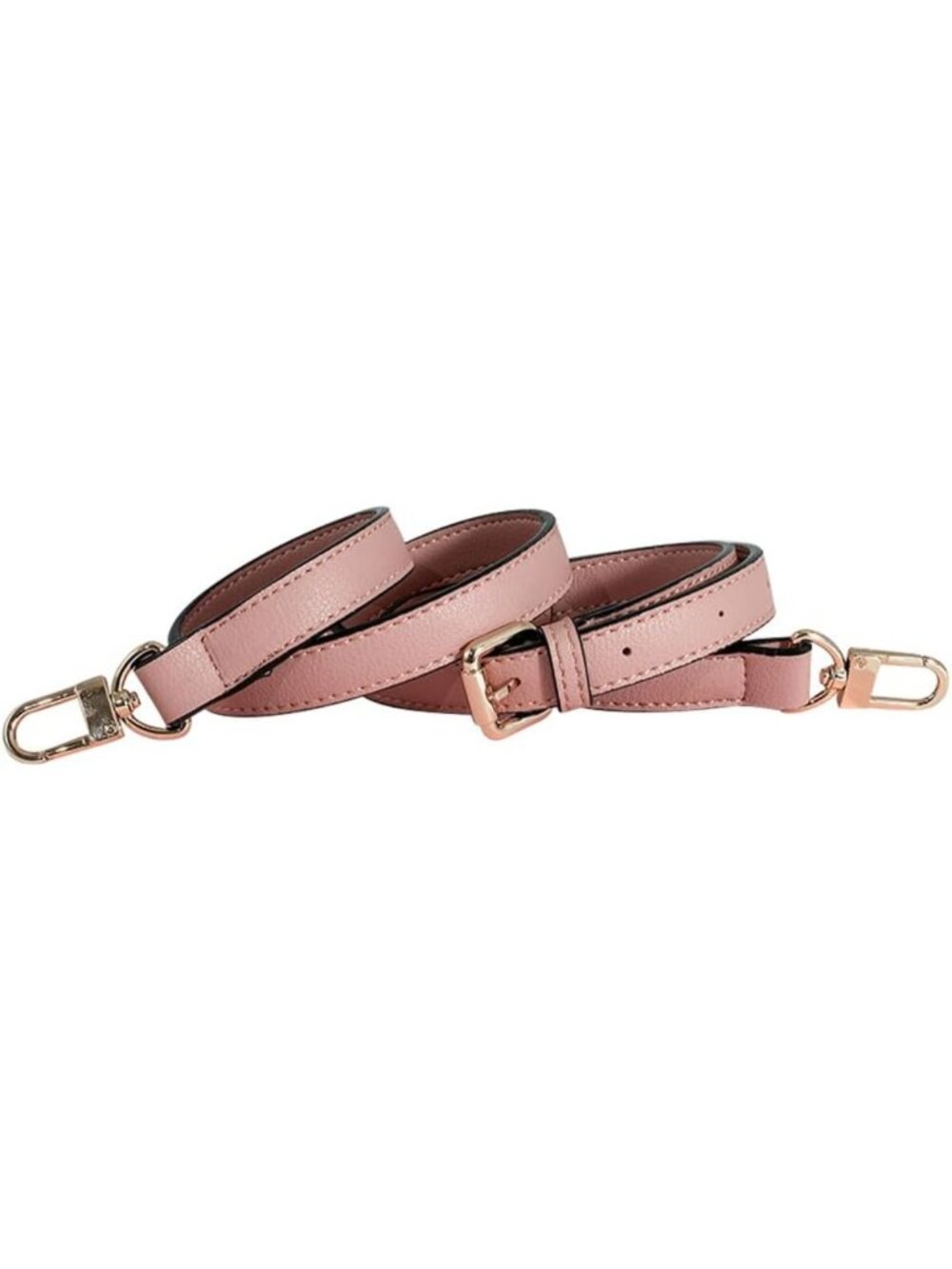 Stylish Leather Purse Strap Replacement - Crossbody Bag Strap with Light Gold